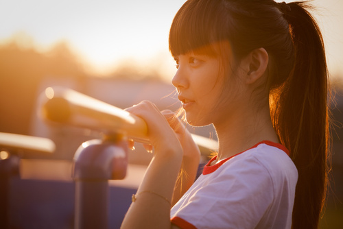 Portrait of a Girl with Bangs